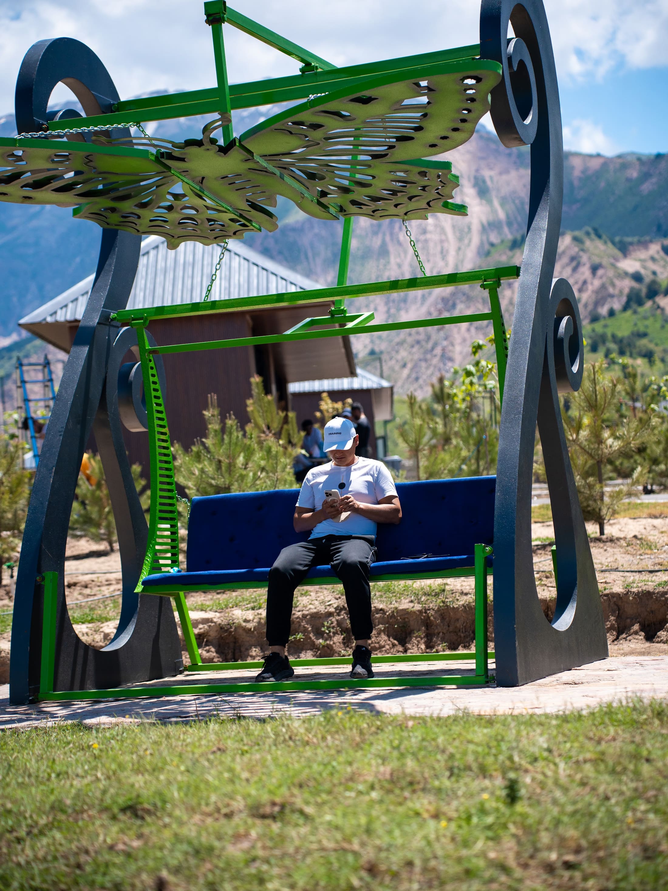 Swing at the kids playground