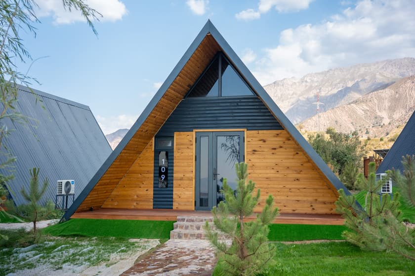 A-frame uycha yaqindan